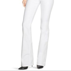 White House Black Market White Flare Jeans